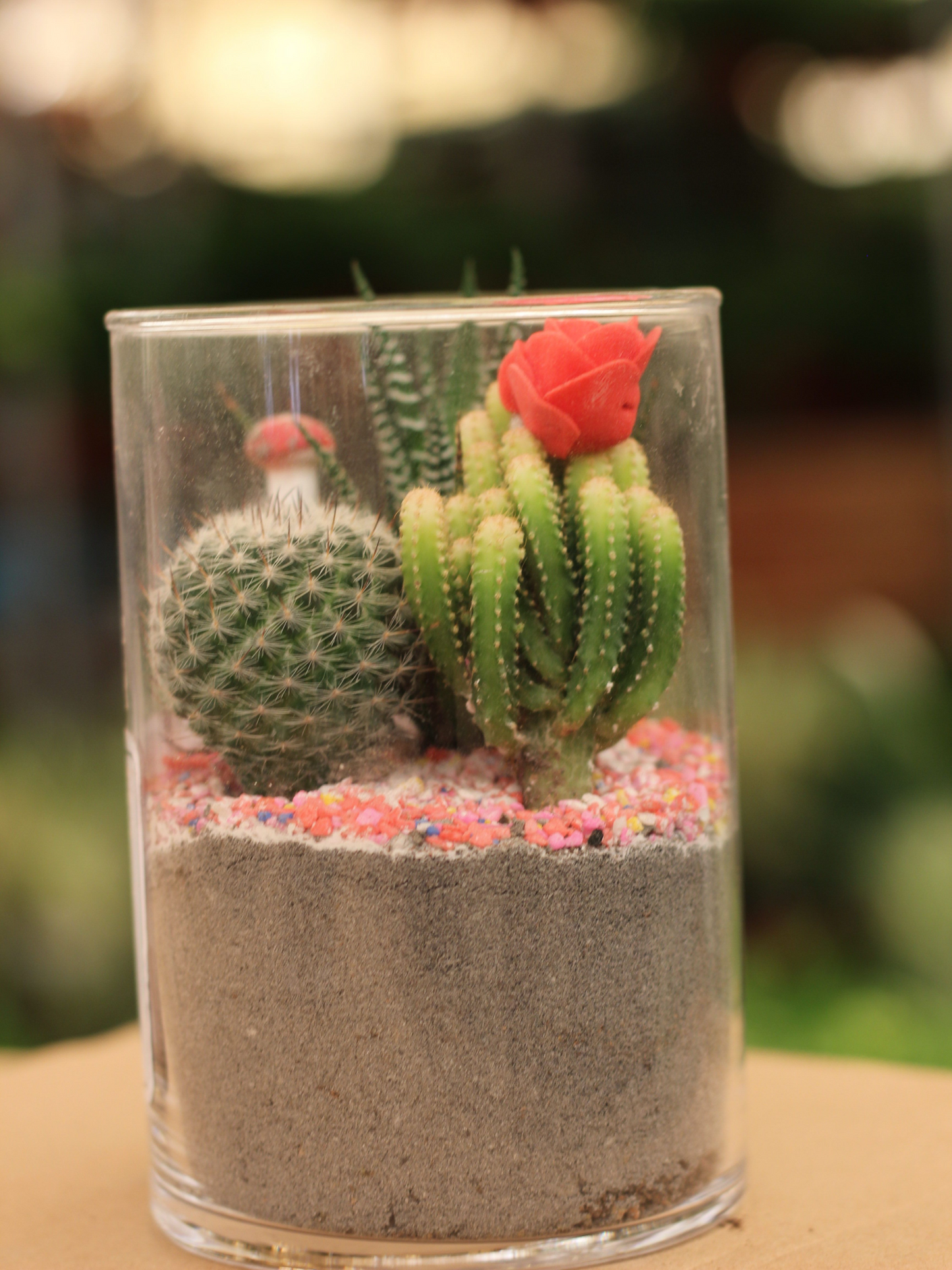 Glitter Cactus Tabletop Gift