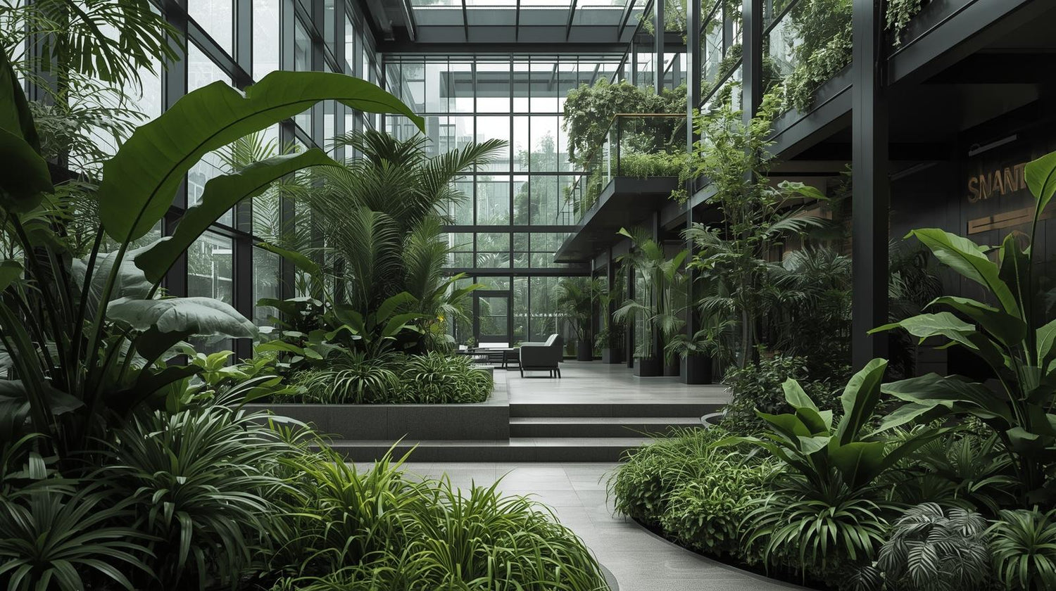 Lush_indoor_spaces_with_moAdern_minimalist_greenery_and_contemporary_design_indoor_garden_Lilli Plants Duabi UAE