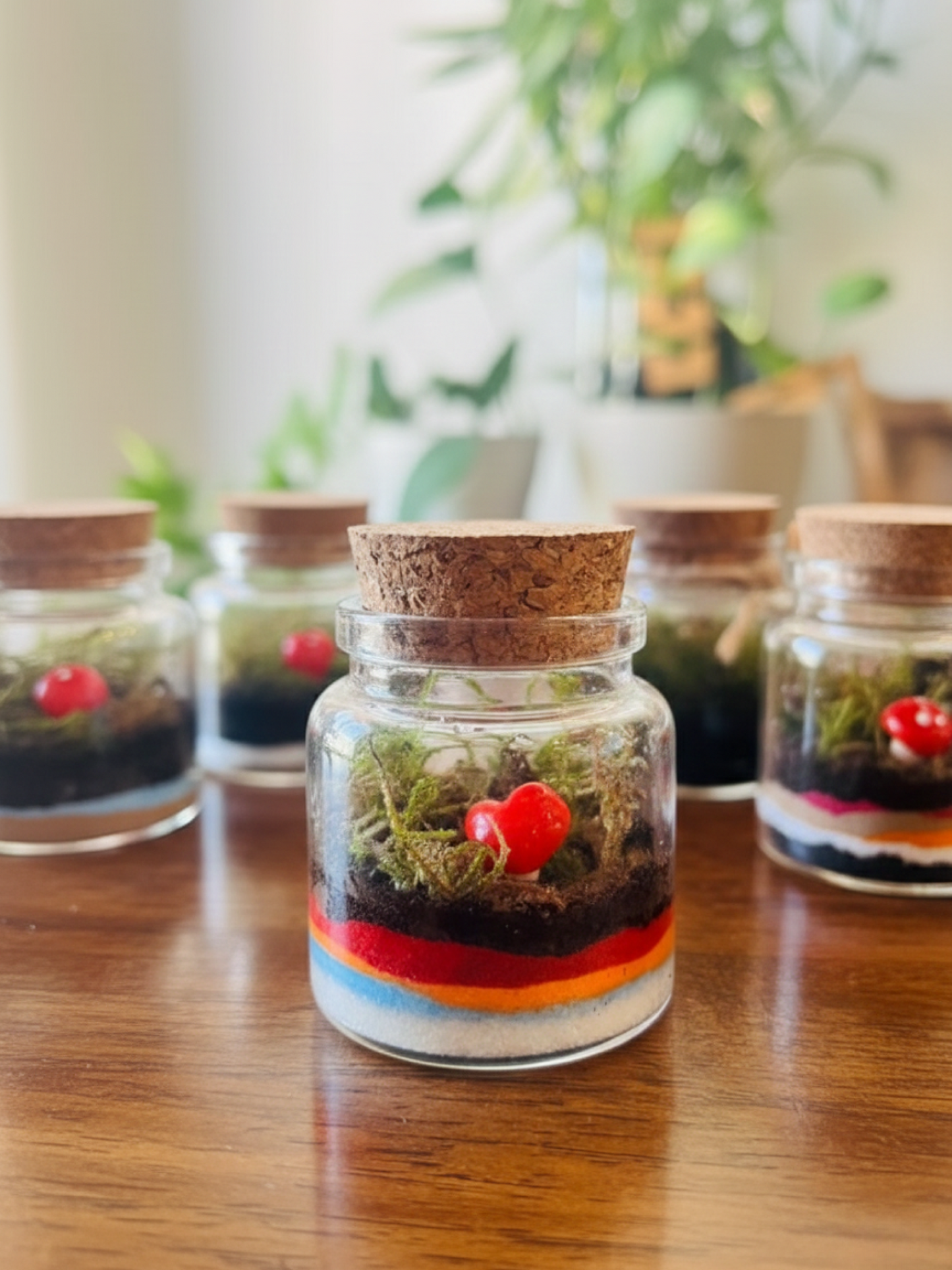 Palm-sized romantic terrarium by Lilli Plants, Dubai’s trusted gift makers.