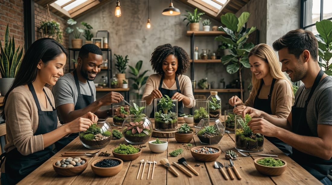 terrarium workshop in Dubai, UAE by Lilli Plants