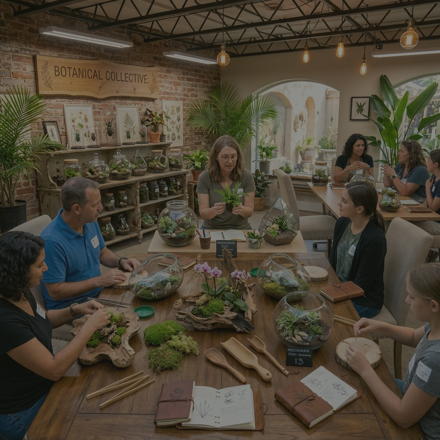Terrarium workshop by Lilli Plants in Dubai with hands-on indoor plant creation experience