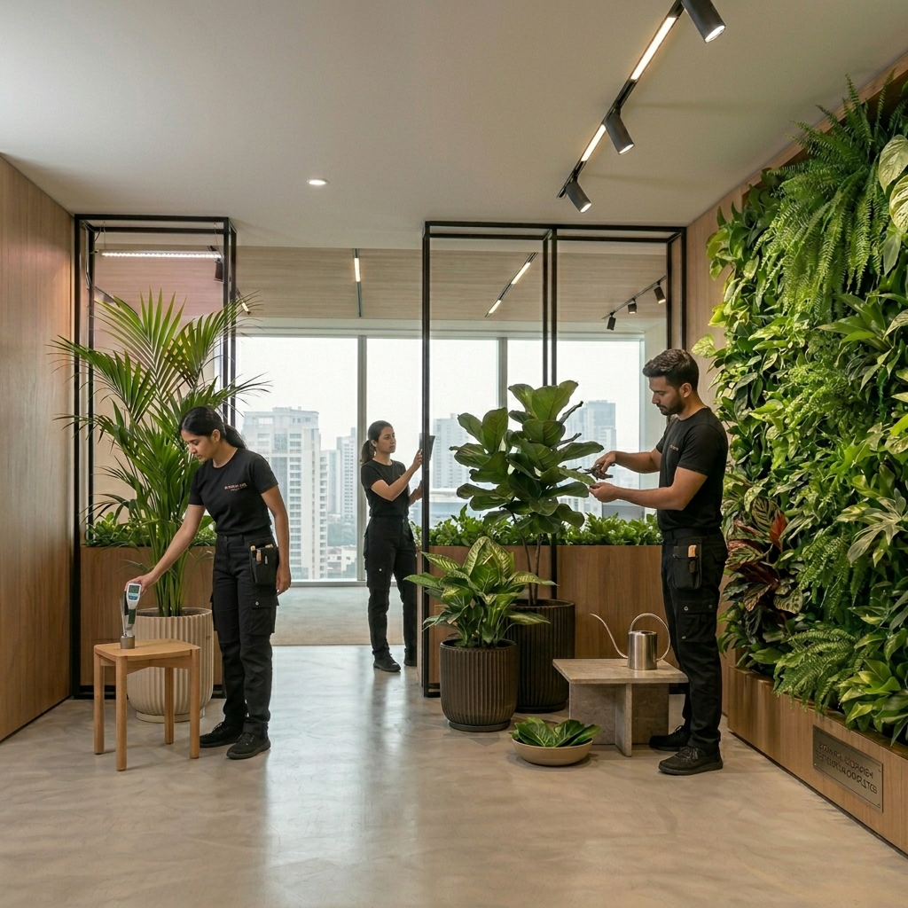 Plant maintenance contracts by Lilli Plants offering regular care, monitoring, and long-term plant health management for homes and businesses in UAE.