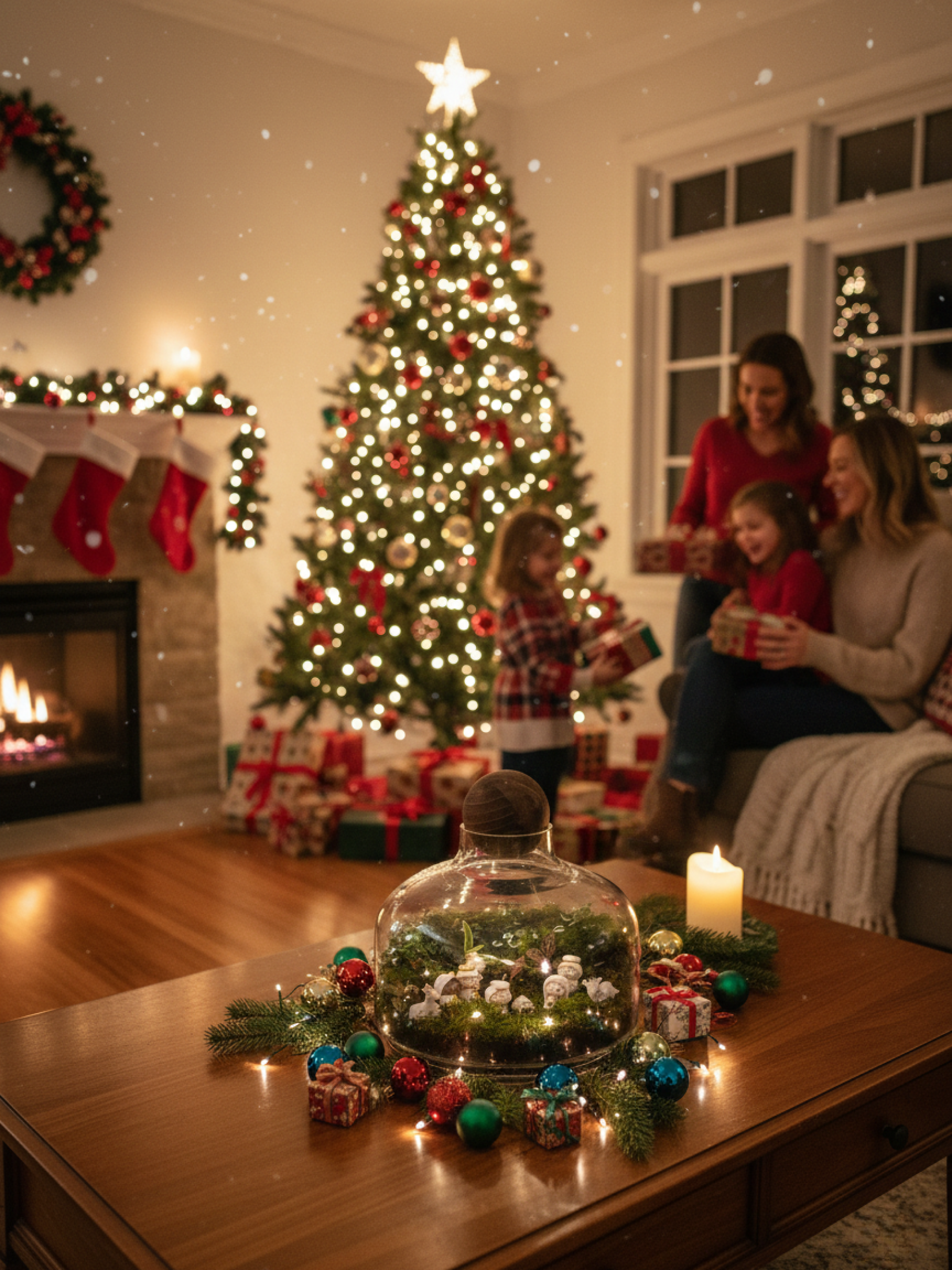 Premium Christmas terrarium gift handcrafted in Dubai by Lilli Plants