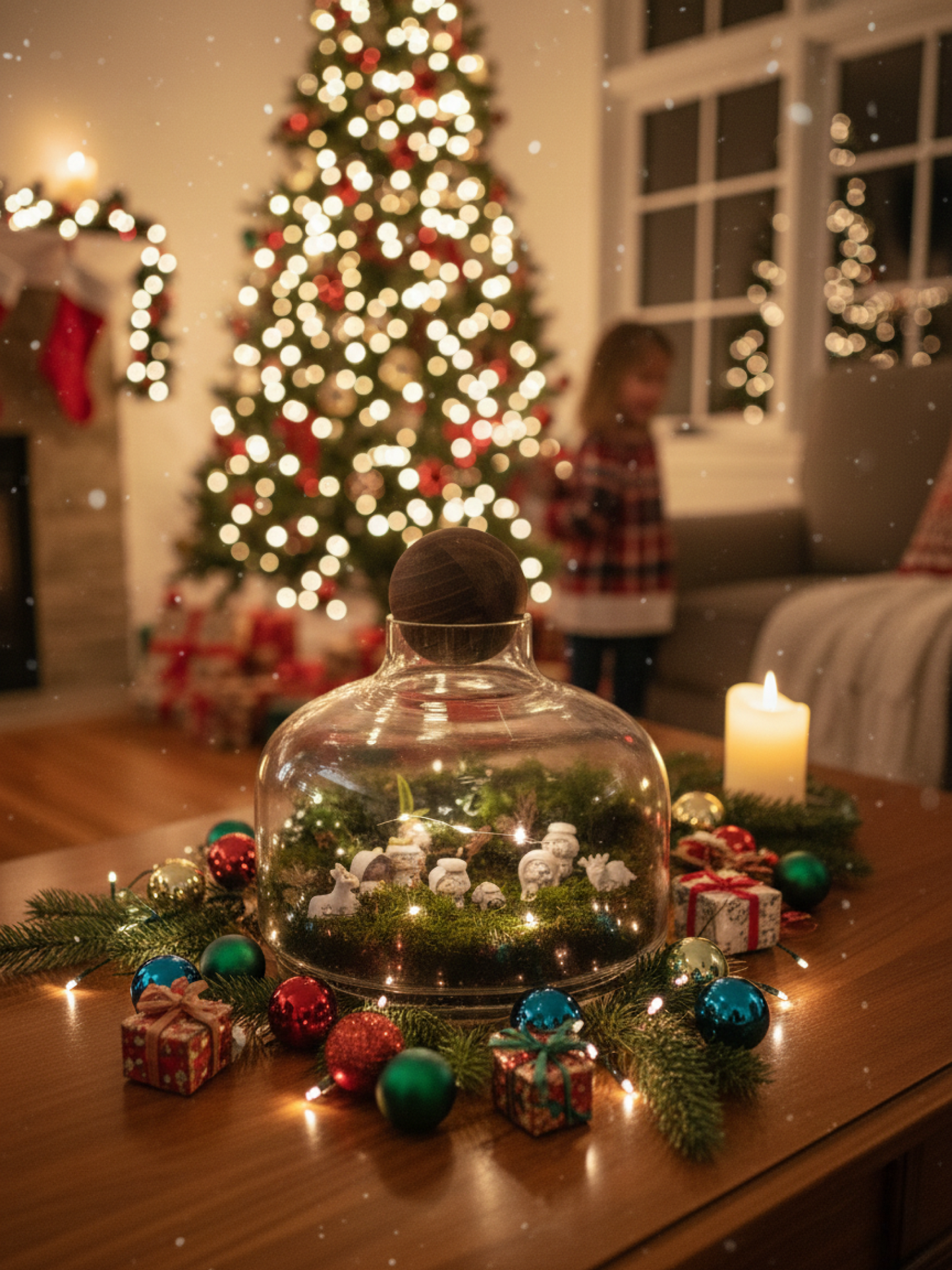 Living Bethlehem Terrarium handcrafted Christmas Nativity terrarium by Lilli Plants Dubai
