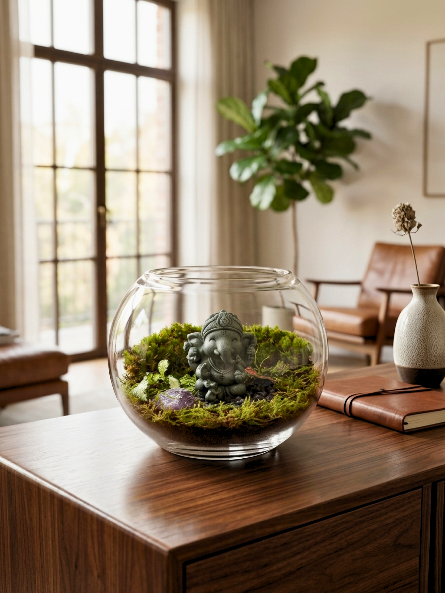 Premium Ganesha terrarium UAE for home décor, meditation spaces, and gifting.