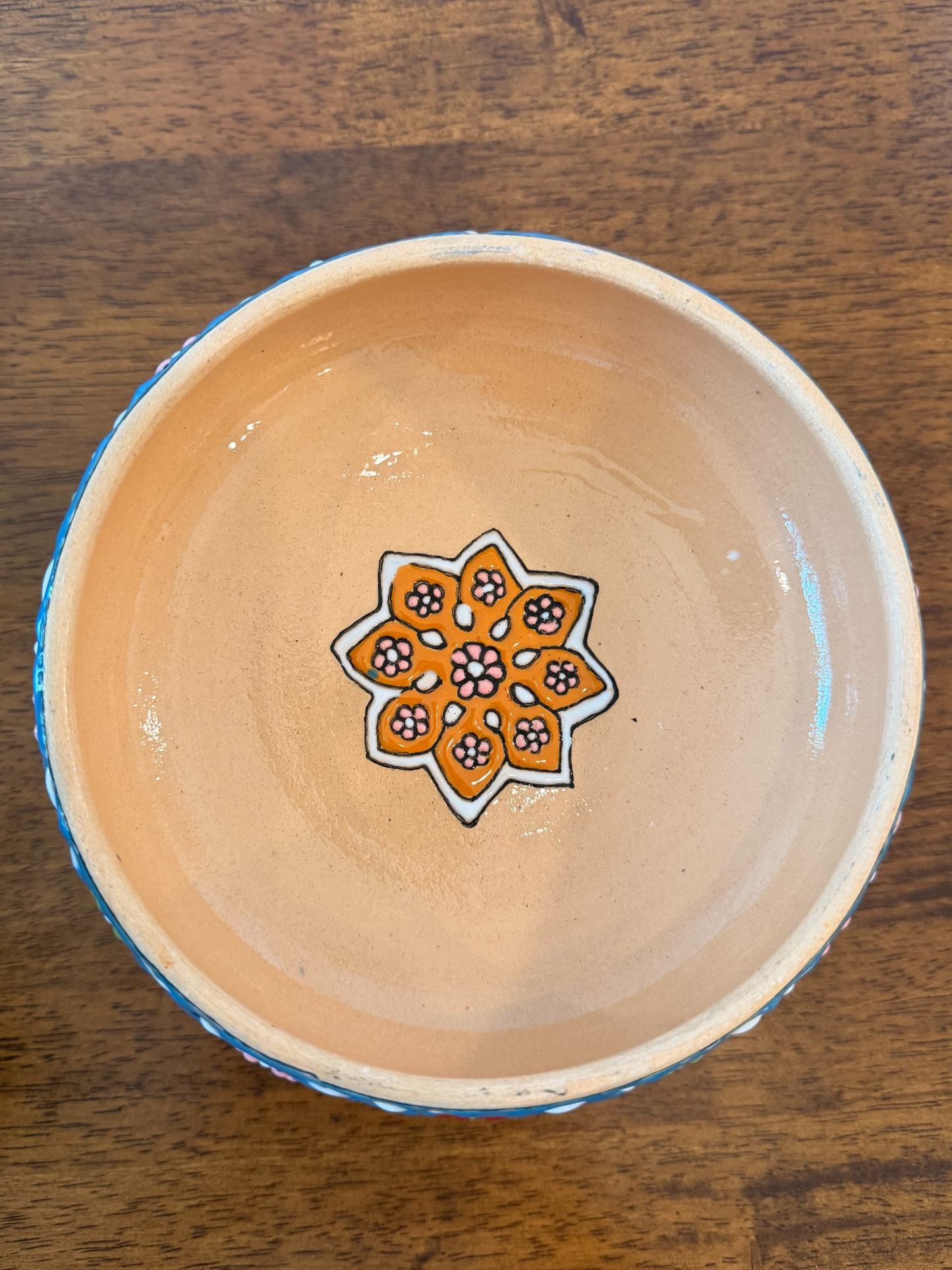 Elegant Royal Azure decorative bowl showcasing kokedama plant in modern indoor luxury home setup