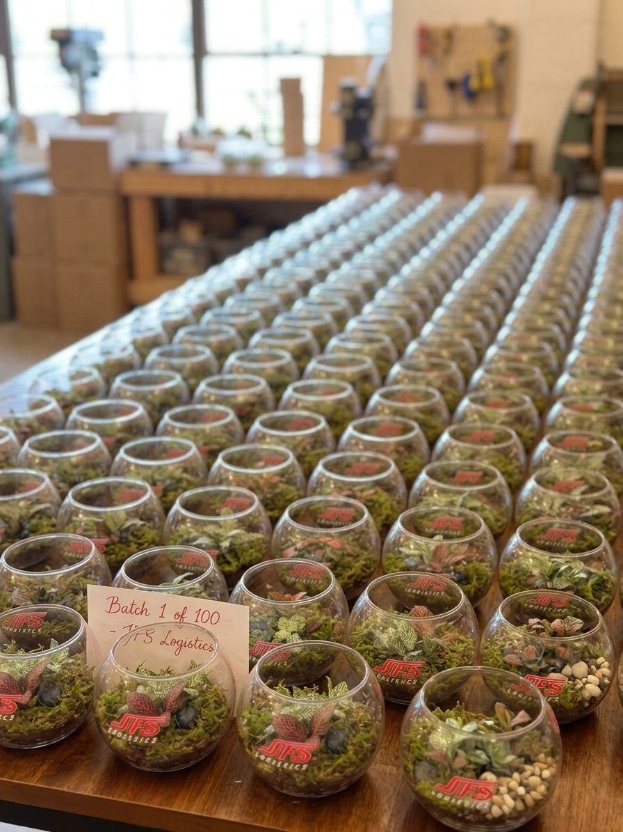 Luxury corporate gifting solutions in Dubai by Lilli Plants with handcrafted terrariums