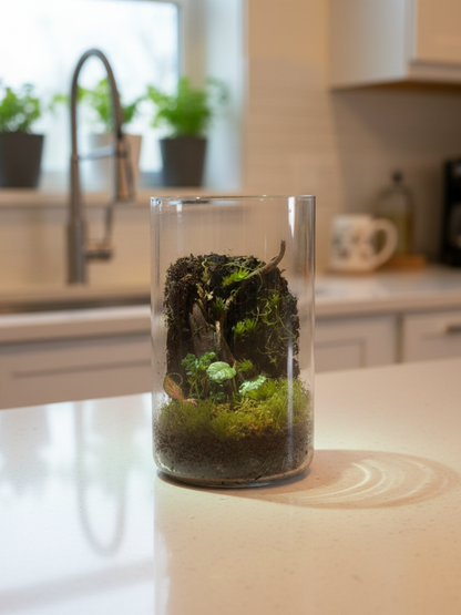 Ramadan and Eid gift-ready handcrafted woodland terrarium