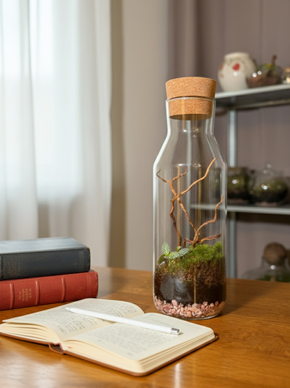 Vertical Mystic Moss Terrarium – Elegant living gift for Ramadan