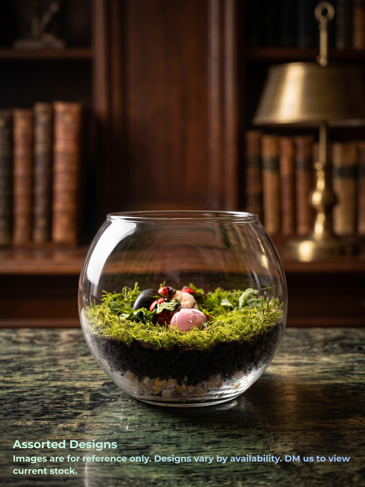 Compact handcrafted mini bowl terrarium by Lilli Plants, perfect as a sustainable eco-friendly gift.