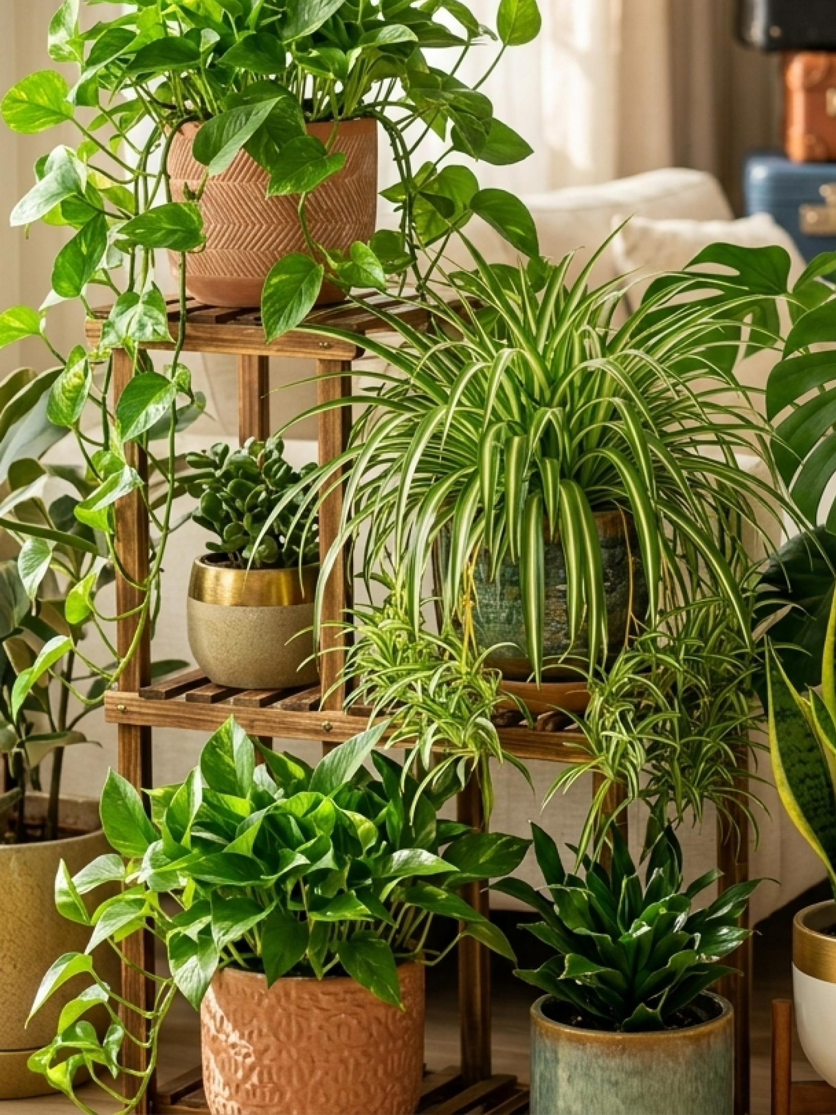 Plant sitter service in UAE with expert caring for villa plants during travel, ensuring healthy watering and maintenance